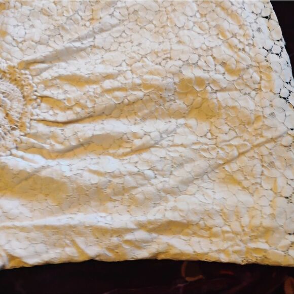 Twenty One Cream Ruffled Blouse with Cap Sleeves - Picture 9 of 16